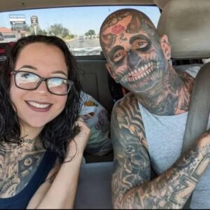 Heavily tattooed dad faces backlash before wife reveals the truth Heavily tattooed dad faces backlash before wife reveals the truth