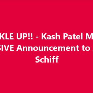 Adam Schiff Melts Down About FBI Director Kash Patel Adam Schiff Melts Down About FBI Director Kash Patel
