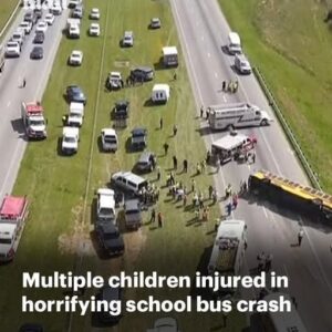Multiple kids trapped in wreckage after school bus rolls over on way back from field trip Multiple kids trapped in wreckage after school bus rolls over on way back from field trip