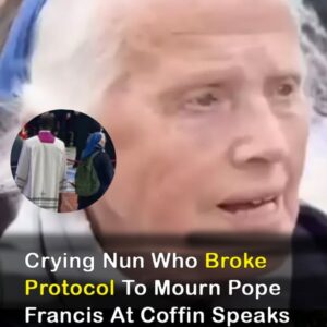 Nun who broke protocol to mourn Pope Francis speaks out Nun who broke protocol to mourn Pope Francis speaks out