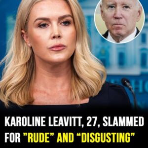 Karoline Leavitt under fire for “disgusting” comment about Joe Biden Karoline Leavitt under fire for “disgusting” comment about Joe Biden
