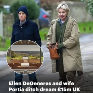 Is Ellen’s Cotswolds nightmare over? TV star and wife Portia De Rossi ditch waterlogged £15m dream home and move to stunning mansion round the corner