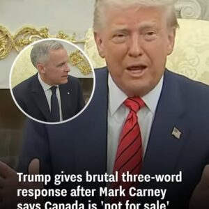 Trump gives brutal three-word response after Mark Carney says Canada is ‘not for sale’ Trump gives brutal three-word response after Mark Carney says Canada is ‘not for sale’
