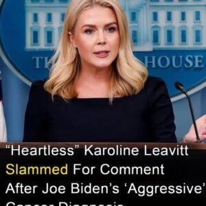 Karoline Leavitt’s “heartless” comment after Biden cancer diagnosis Karoline Leavitt’s “heartless” comment after Biden cancer diagnosis
