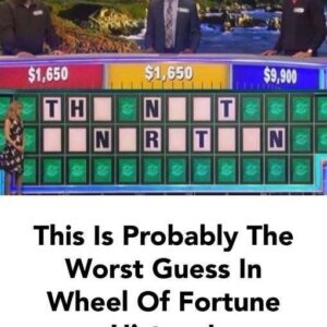 Probably the worst guess in Wheel of Fortune history Probably the worst guess in Wheel of Fortune history