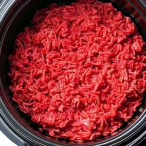 Put raw ground beef in a slow cooker with these 4 ingredients. It’s comfort food perfection. Put raw ground beef in a slow cooker with these 4 ingredients. It’s comfort food perfection.