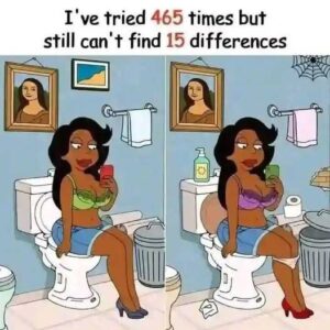 Test: Only a person with a high IQ can find the 15 differences Test: Only a person with a high IQ can find the 15 differences