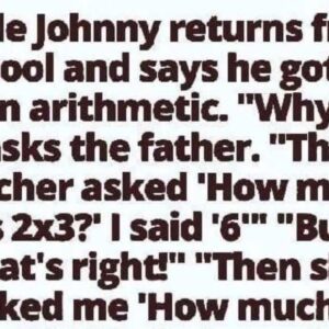 Little Johnny gets an F in math Little Johnny gets an F in math