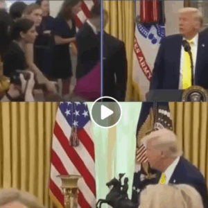 President Trump has to stop live speech as he rushed from podium after… President Trump has to stop live speech as he rushed from podium after…