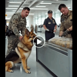 The police dog, seeing this bag at the airport, began to whine and look at the border guard The police dog, seeing this bag at the airport, began to whine and look at the border guard