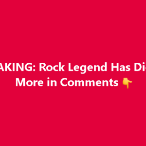 The Music Quieted: Remembering a Rock Icon’s Final Note