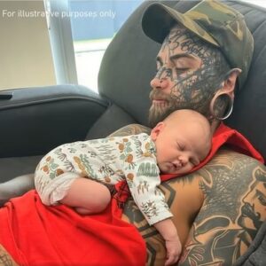A father of 24 who has multiple tattoos on his body decides to have them removed for his child. A father of 24 who has multiple tattoos on his body decides to have them removed for his child.
