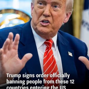 With a new order, Trump officially prohibits citizens from 12 countries from entering the U.S With a new order, Trump officially prohibits citizens from 12 countries from entering the U.S