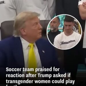 Trump posed a question about transgender women athletes — the soccer team’s response was widely praised Trump posed a question about transgender women athletes — the soccer team’s response was widely praised