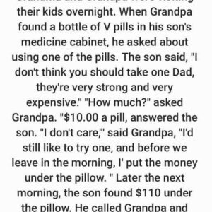 Story: Grandma and Grandpa were visiting their kids overnight Story: Grandma and Grandpa were visiting their kids overnight