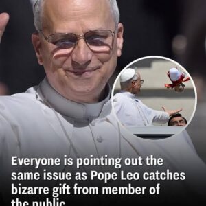 Everyone is pointing out the same issue as Pope Leo catches bizarre gift from member of the public Everyone is pointing out the same issue as Pope Leo catches bizarre gift from member of the public