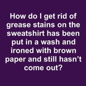 Keeping Clothes Free from Stains