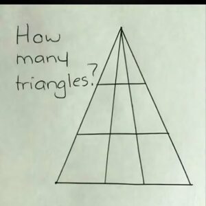 How many triangles are in it? How many triangles are in it?