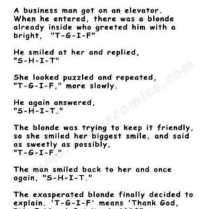 T-G-I-F Gets a New Spin: A Hilarious Elevator Ride T-G-I-F Gets a New Spin: A Hilarious Elevator Ride