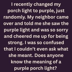 The True Meaning Behind Purple Porch Lights The True Meaning Behind Purple Porch Lights
