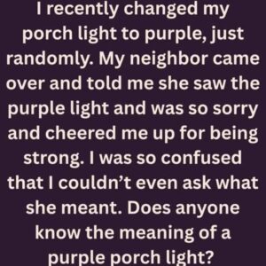 The True Meaning Behind Purple Porch Lights The True Meaning Behind Purple Porch Lights