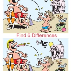Hot Dogs: Find 6 Differences Hot Dogs: Find 6 Differences