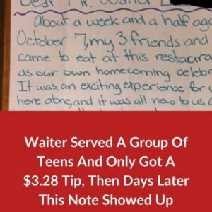 Waiter Served A Group Of Teens And Only Got A .28 Tip, Then Days Later This Note Showed Up Waiter Served A Group Of Teens And Only Got A .28 Tip, Then Days Later This Note Showed Up