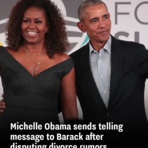 After addressing divorce speculation, Michelle Obama directed a pointed message at Barack After addressing divorce speculation, Michelle Obama directed a pointed message at Barack
