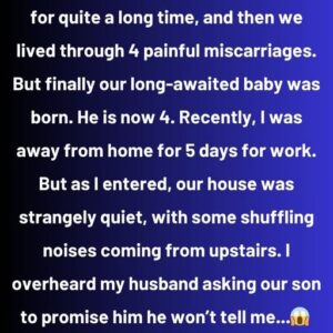 My husband and I couldn’t conceive for quite a long time My husband and I couldn’t conceive for quite a long time