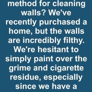 Keeping Walls Spotless and in Good Condition