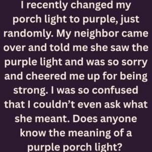 The True Meaning Behind Purple Porch Lights The True Meaning Behind Purple Porch Lights