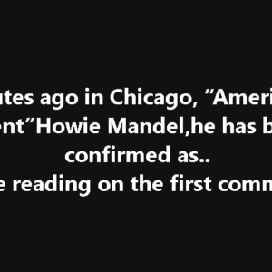 VERY ՏАD , 30 minutes ago in Chicago, “America’s Got Talent” Howie Mandel, he has been confirmed as…