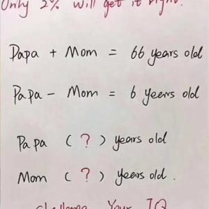 Calculate the age of father and mother