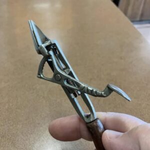 What could this unusual tool be?