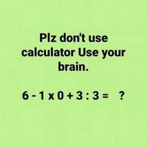 Solve this math riddle from middle school in under 10 seconds