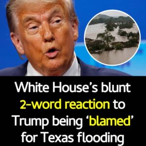 White House condems “depraved lie” about Donald Trump & Texas floods