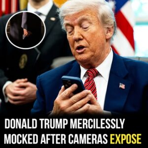 Donald Trump ridiculed after cameras catch a glimpse of his phone’s lock screen Donald Trump ridiculed after cameras catch a glimpse of his phone’s lock screen