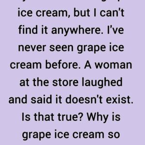 What makes grape ice cream so hard to come by? What makes grape ice cream so hard to come by?