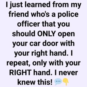 The Surprising Reason to Use Your Right Hand When Opening a Car Door The Surprising Reason to Use Your Right Hand When Opening a Car Door