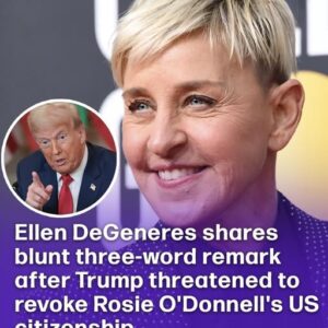 DeGeneres delivers pointed reaction to Trump’s comments about revoking O’Donnell’s citizenship DeGeneres delivers pointed reaction to Trump’s comments about revoking O’Donnell’s citizenship