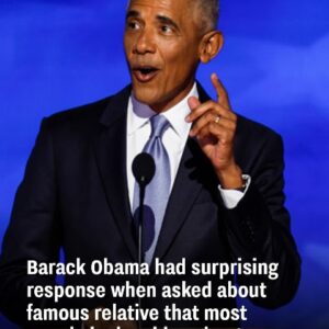 Barack Obama gave a surprising answer when questioned about a little-known famous relative