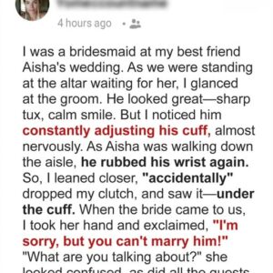I Noticed the Groom Kept Rubbing