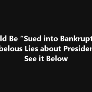 AOC Could Be “Sued into Bankruptcy” after Latest Libelous Lies about President Trump AOC Could Be “Sued into Bankruptcy” after Latest Libelous Lies about President Trump