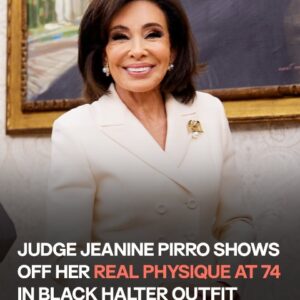 At 74, Judge Jeanine Pirro wows her fans wearing a black halter top, flaunting her toned biceps