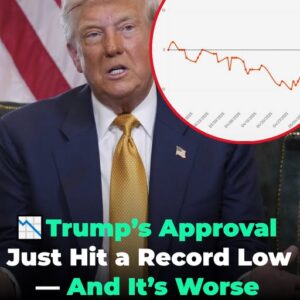 A Nation on Edge: Why Trump’s Approval Rating Just Hit Its Lowest Point Yet