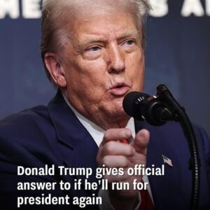 Trump makes his position on the 2028 election crystal clear