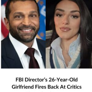 FBI Director’s 26-Year-Old Girlfriend Fires Back At Critics Over Their Sh0cking 19-Year Age Gap FBI Director’s 26-Year-Old Girlfriend Fires Back At Critics Over Their Sh0cking 19-Year Age Gap