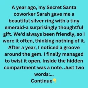 The Secret Hidden in Sarah’s Silver Ring