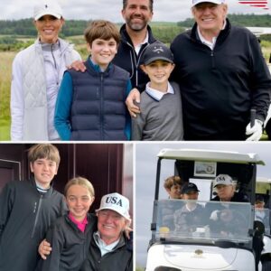President Trump enjoys time with his grandkids while fans are buzzing about his look and spirit President Trump enjoys time with his grandkids while fans are buzzing about his look and spirit