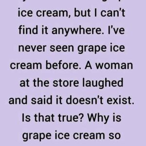 What makes grape ice cream so hard to come by? What makes grape ice cream so hard to come by?